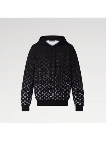 Men s Monogram Gradient Hoodie Black White - LOUIS VUITTON - BALAAN 1