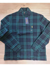 Men's Tartan Check Half Zip Up Knit Top Green - POLO RALPH LAUREN - BALAAN 8