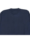 Logo Patch Knit Top Navy - STONE ISLAND - BALAAN 8