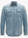 RRL Western Denim Long Sleeves Shirt Bue - POLO RALPH LAUREN - BALAAN 2