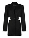 La Robe Bari Blazer Midi Dress Black - JACQUEMUS - BALAAN 1