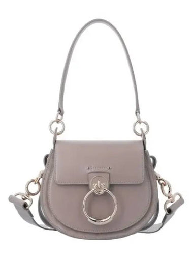 Small Tess shoulder bag Morty gray - CHLOE - BALAAN 1