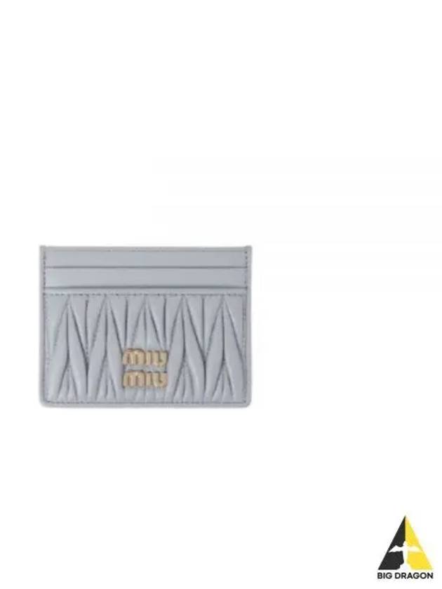 Materasse Nappa Leather Card Wallet Pearl Grey - MIU MIU - BALAAN 2