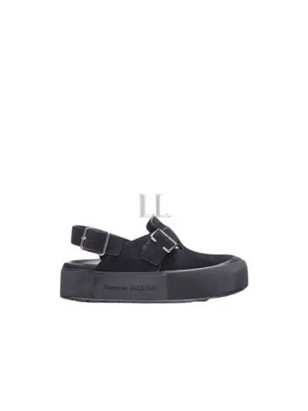 Mounted Slick Sandals Black - ALEXANDER MCQUEEN - BALAAN 2