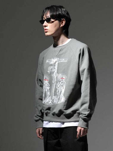 Unholy Overfit Sweatshirt Khaki - CODE I'M - BALAAN 1