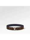 LV Line 40MM Reversible Monogram Canvas Leather Belt Brown - LOUIS VUITTON - BALAAN 3