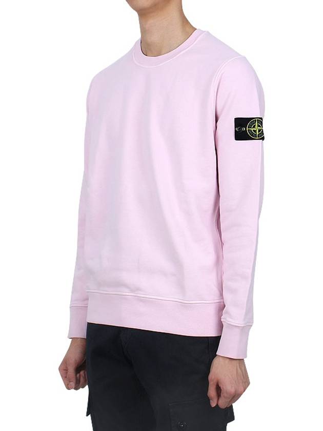 Wappen Patch Garment Dyed Sweatshirt Pink - STONE ISLAND - BALAAN 4