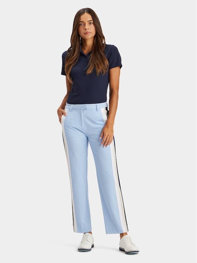 Women's Side Stripe Lux 4 Way Stretch Twill Pants Sky - G/FORE - BALAAN 4