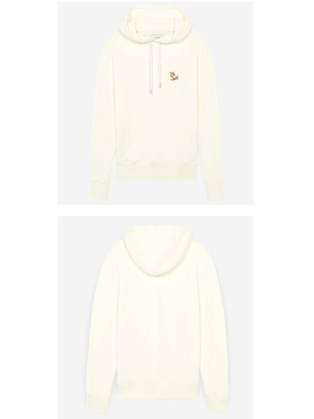 Chillax Fox Patch Classic Hoodie Ecru - MAISON KITSUNE - BALAAN 5