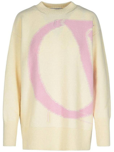 Off-White Cream Wool Sweater - OFF WHITE - BALAAN 1