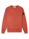 Waffen Patch Sweatshirt Brick Red - STONE ISLAND - BALAAN 1