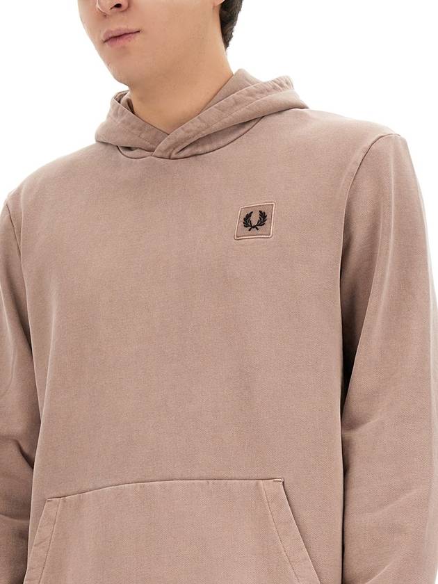 Hooded Sweatshirt FP M6673 W05 PINK - FRED PERRY - BALAAN 5