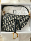 Saddle Oblique Jacquard Shoulder Bag Navy - DIOR - BALAAN 3