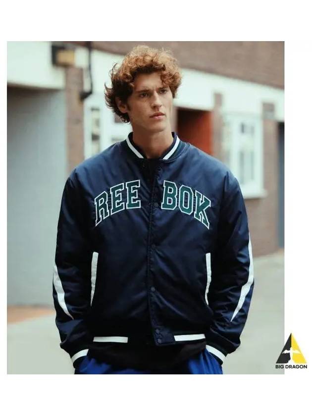 Reversible lightweight varsity jacket navy - REEBOK - BALAAN 1