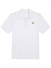 Fox Head Patch Classic Polo Shirt White - MAISON KITSUNE - BALAAN 2