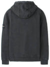 Wappen Patch Cotton Fleece Hoodie Charcoal - STONE ISLAND - BALAAN 3