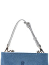 Logo Plaque Square Canvas Tote Bag Blue - VIVIENNE WESTWOOD - BALAAN 8