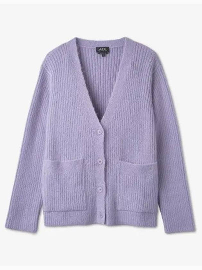 Women's Claudine Cardigan Purple - A.P.C. - BALAAN 2