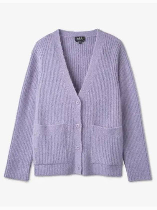 Women's Claudine Cardigan Purple - A.P.C. - BALAAN 2