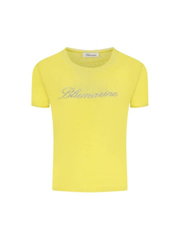 TULLE T-SHIRT WITH LOGO - BLUMARINE - BALAAN 1