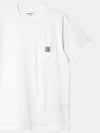 Carhartt WIP Short Sleeve Pocket T Shirt White I030434 02 XX - CARHARTT WIP - BALAAN 1