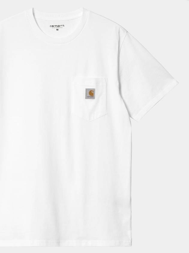 Carhartt WIP Short Sleeve Pocket T Shirt White I030434 02 XX - CARHARTT WIP - BALAAN 1