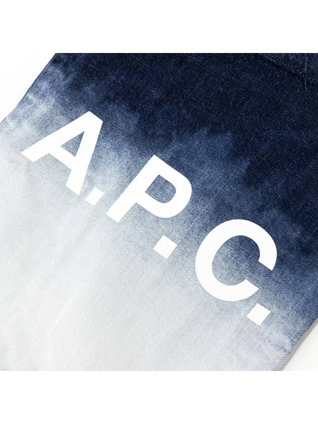 Bleached Denim Tote Bag Blue - A.P.C. - BALAAN 4