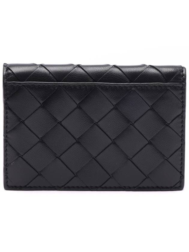 Intrecciato Flap Business Card Wallet Black - BOTTEGA VENETA - BALAAN 5