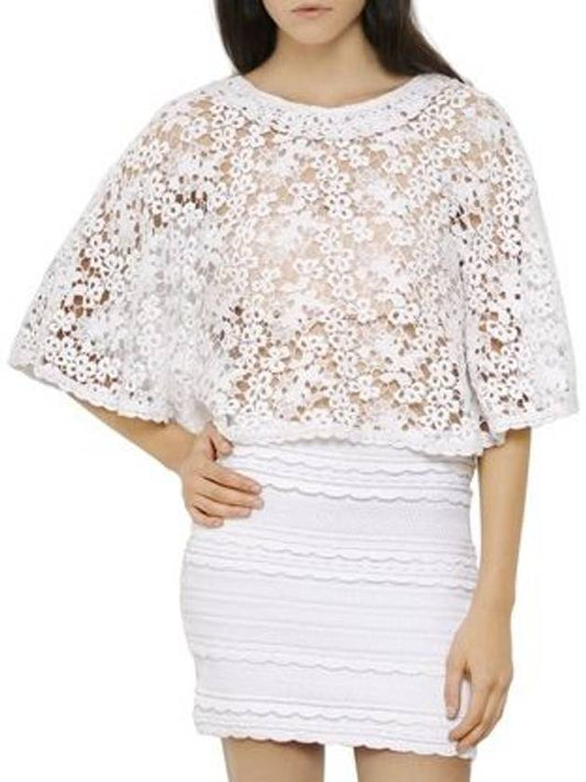 Isabel Marant EtoileCOTTON CROCHETED LACE CAPE - ISABEL MARANT - BALAAN 1