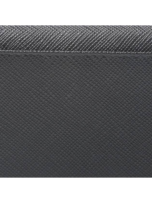 Saffiano Leather Triangle Logo Card Wallet Black - PRADA - BALAAN 6