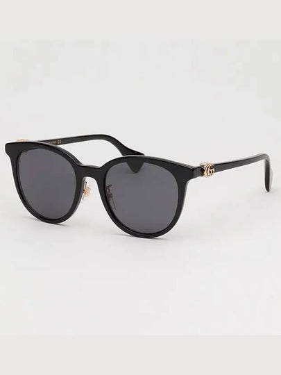 Eyewear Side GG Logo Round Sunglasses Black - GUCCI - BALAAN 2