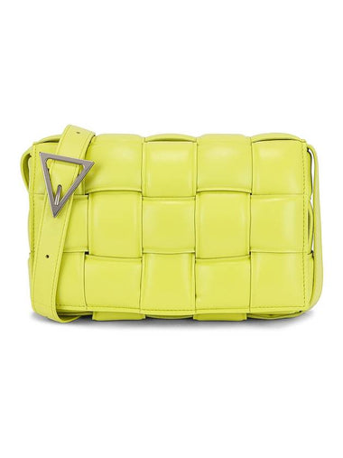 Silver Padded Cassette Cross Bag Yellow - BOTTEGA VENETA - BALAAN 1