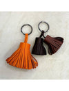 Keyring Carmen Uno Dos Duo Keyring Milo Lambskin Black Brown - HERMES - BALAAN 5