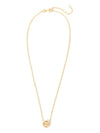 Miller Pave Logo Delicate Necklace Gold - TORY BURCH - BALAAN 3