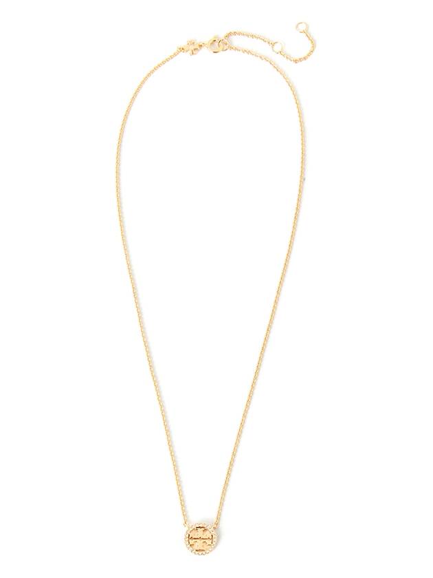 Miller Pave Logo Delicate Necklace Gold - TORY BURCH - BALAAN 3