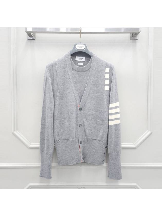 men cardigan - THOM BROWNE - BALAAN 1