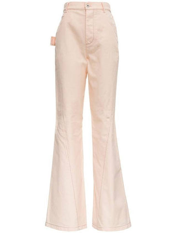 straight pants beige - BOTTEGA VENETA - BALAAN 1