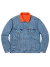 18FW Levi's Quilted Reversible Trucker Jacket LEVI'S QUILTED REVERSIBLE TRUCKER JACKET - SUPREME - BALAAN 1