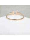 Lux You T wire bracelet 18K rose gold diamond - TIFFANY & CO. - BALAAN 3