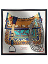 Silla De Gaucho 90 Scarf Marine - HERMES - BALAAN 2