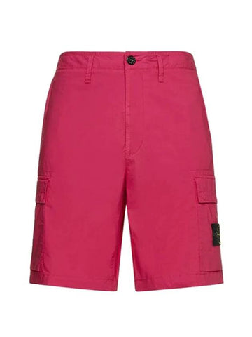 Cargo Bermuda Shorts Pink - STONE ISLAND - BALAAN 1