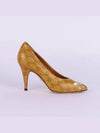 GG Supreme Pumps Heel Yellow - GUCCI - BALAAN 3