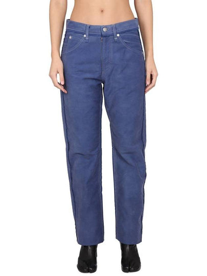 Distressed Cotton Straight Jeans Blue - MAISON MARGIELA - BALAAN 2