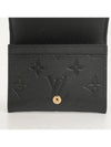 Louis Vuitton Business Card Holder Monogram Embossed Leather Black M58456 - HERMES - BALAAN 4