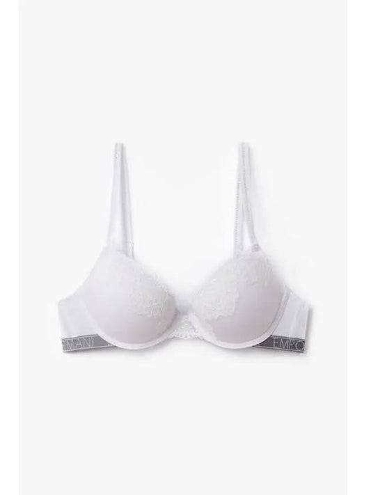 UNDERWEAR Women s Flower Embroidery Natural Push up Bra White - EMPORIO ARMANI - BALAAN 1