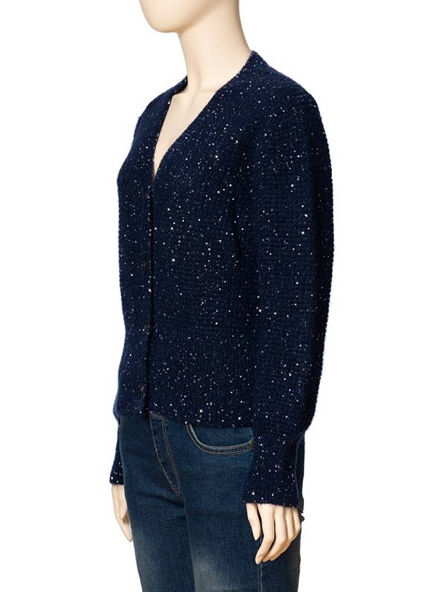 Mohair Cardigan Midnight Blue - FABIANA FILIPPI - BALAAN 3