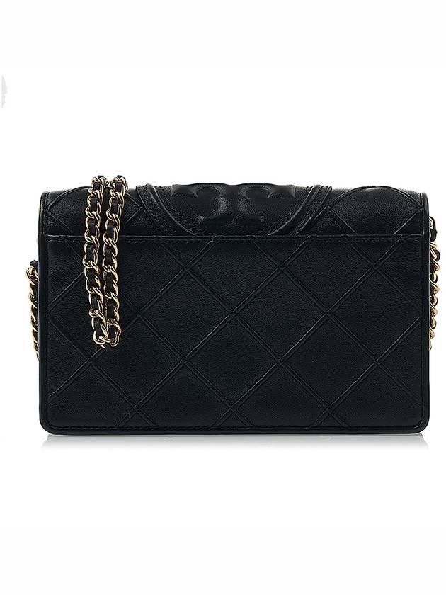 Fleming Soft Chain Long Wallet Bag Black - TORY BURCH - BALAAN 4