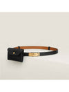 Kelly Pocket 18 Leather Belt Black - HERMES - BALAAN 2