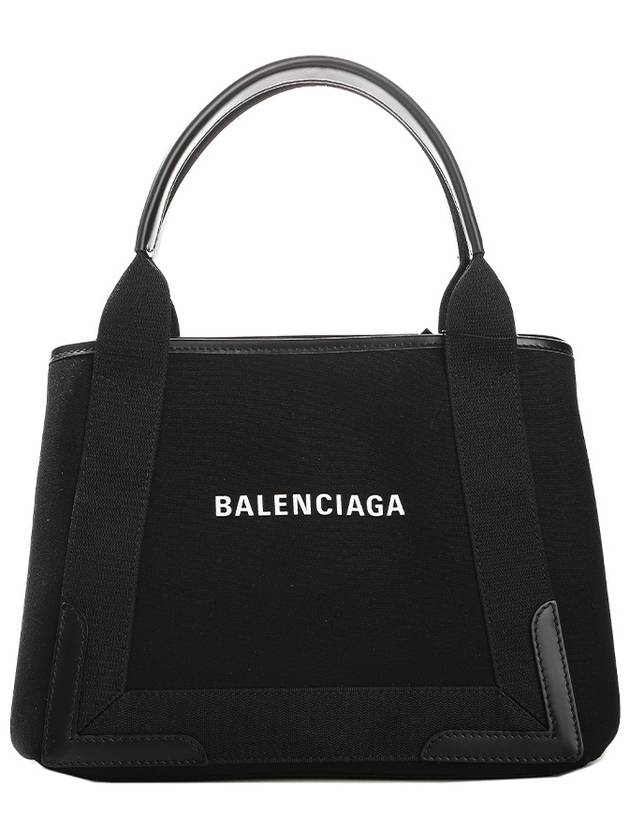 Logo Small Canvas Tote Bag Black - BALENCIAGA - BALAAN 2