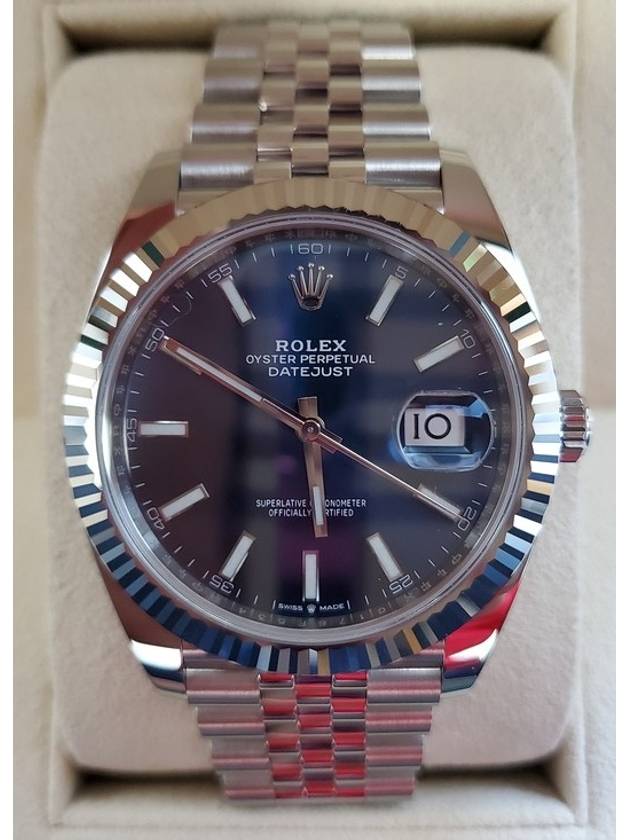 Rolex Datejust 41 Steel Blue Plate Bindex 21 Years - ROLEX - BALAAN 3